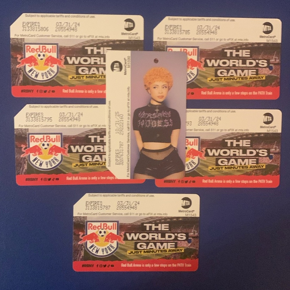 Red bull limited edition Metrocard  - with i s spice Collectible Item